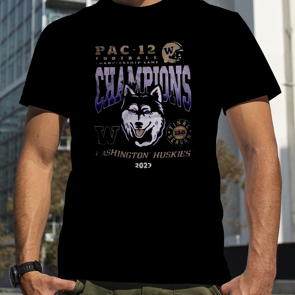 Washington huskies 2023 pac12 champions T-shirt