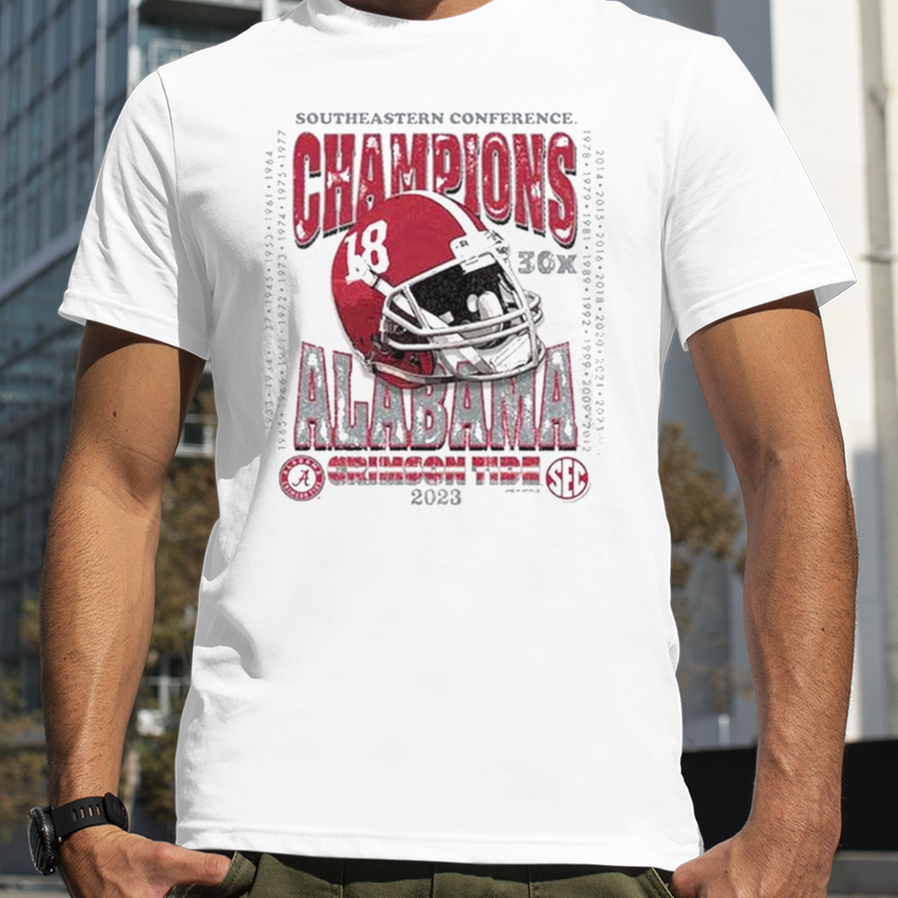 2023 Southeastern Conference Champions 30x Alabama Crimson Tide shirt