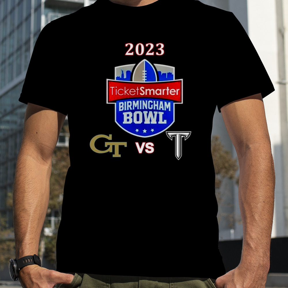 2023 Ticketsmarter Birmingham Bowl Georgia Tech Vs Troy Protective Stadium Birmingham Al T-shirt