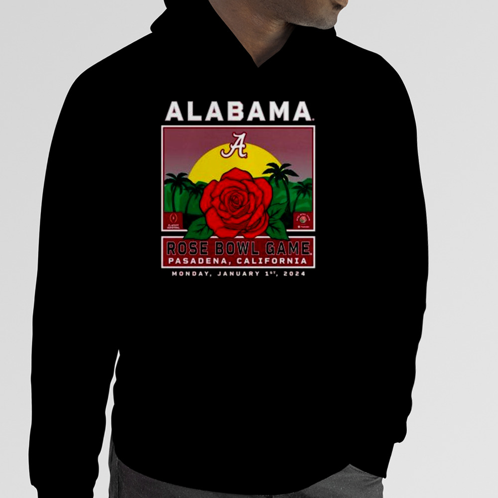 Alabama Crimson Tide College Football Playoff 2024 Rose Bowl T Shirt   Alabama Crimson Tide College Football Playoff 2024 Rose Bowl TShirt 24c083 4 