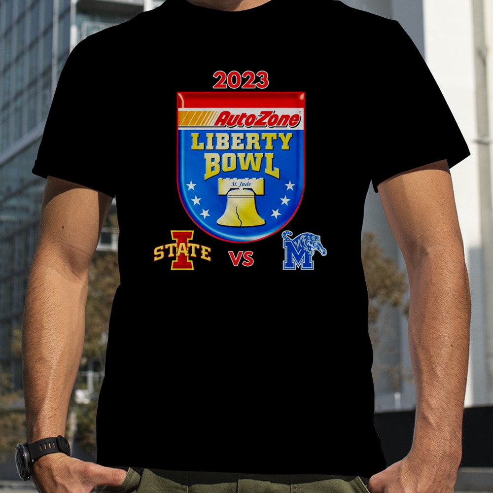 AutoZone Liberty Bowl 2023 Memphis vs Iowa State Simmons Bank Liberty Stadium Memphis TN CFB Bowl Game T-Shirt