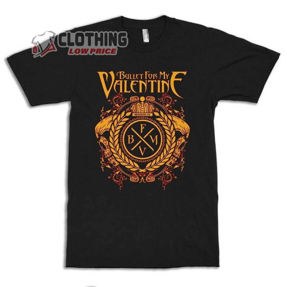 Bullet For My Valentine Logo T-Shirt, Bfmv Metal Band Merch, Bullet For My Valentine Tears Don't Fall Shirt For Men And Women