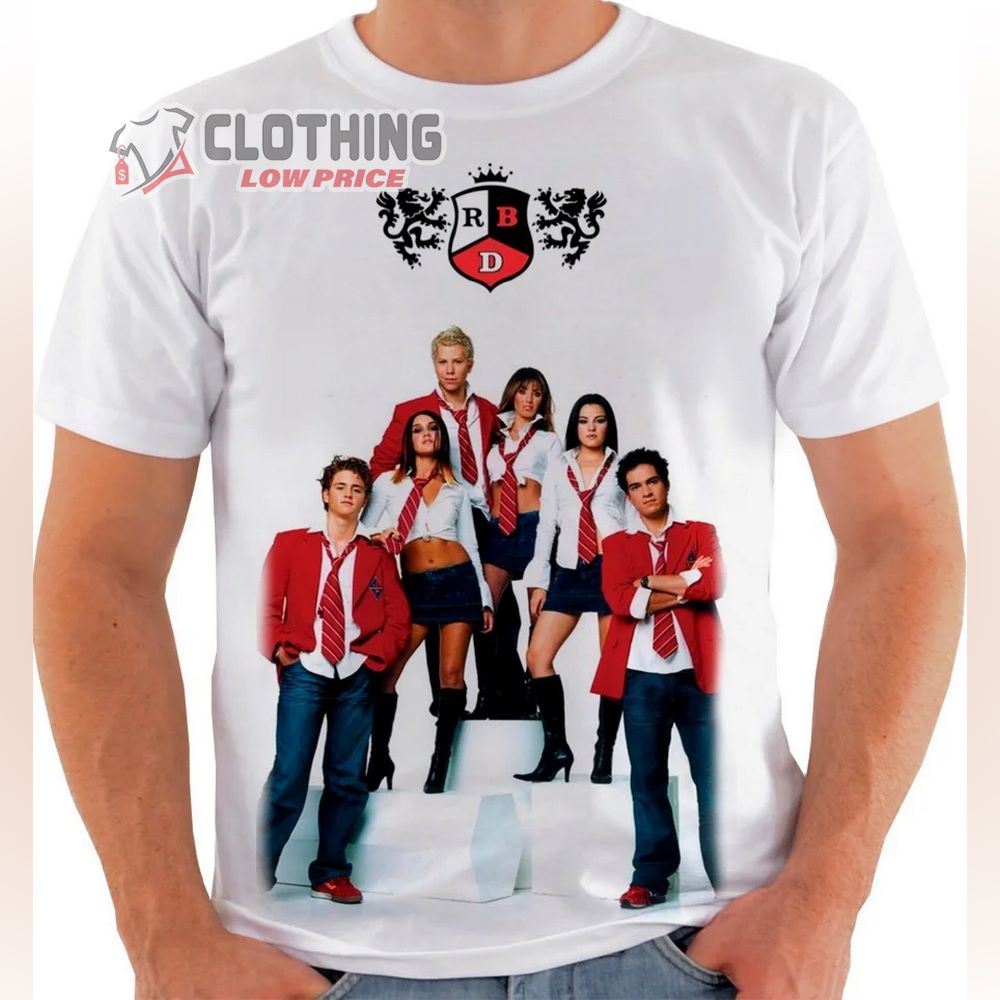 Camiseta Rebelde RBD Tour 2023 T- Shirt, RBD Atlanta 2023 T- Shirt, RBD Group Members T- Shirt