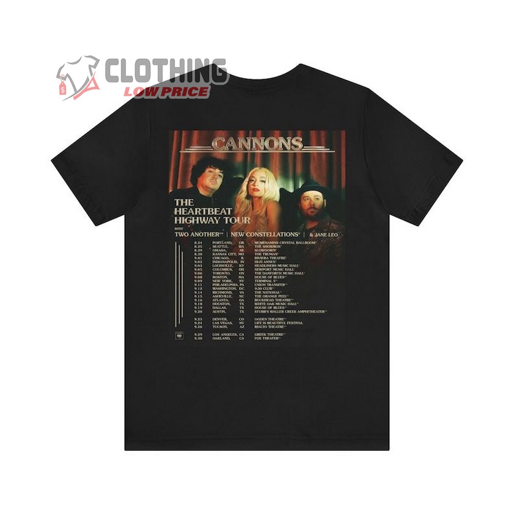 Cannons 2023 Tour Merch, Cannons Heartbreak Highway Tour Unisex Tee