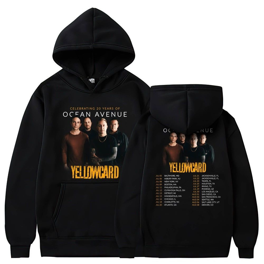 Celebrating 20 Years Of Ocean Avenue Tour 2023 Merch Yellowcard Music Rock World Tour 2023 T-Shirt