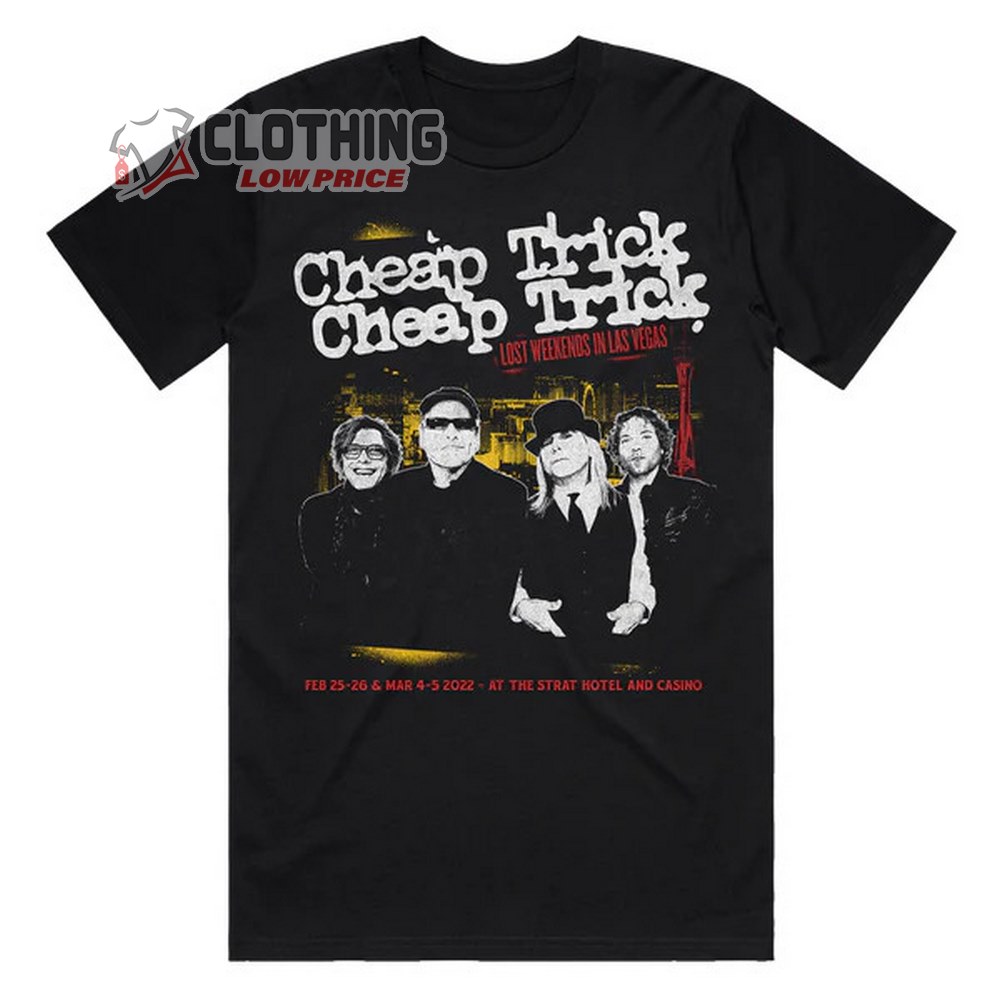 Cheap Trick 2023 Tour Merch Cheap Trick Band Members Shirt Cheap Trick World Tour 2023 T-Shirt