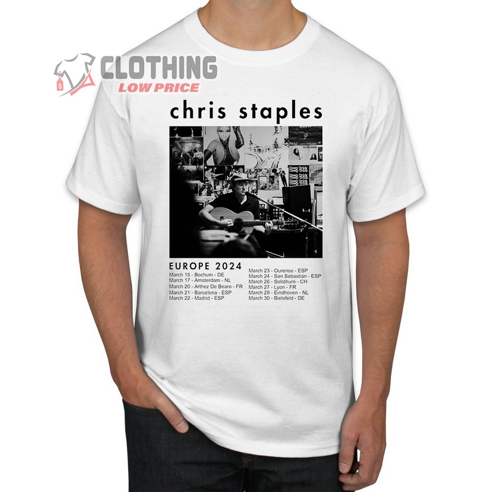 Chris Staples Europe Tour 2024 Merch, Chris Staples 2024 Tour Shirt, Chris Staples Concert Tickets T-Shirt