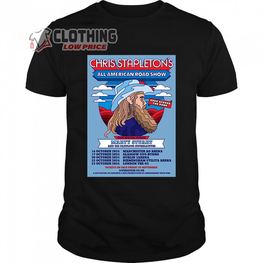 Chris Stapleton All American Road Show Merch, Chris Stapleton Tour 2024