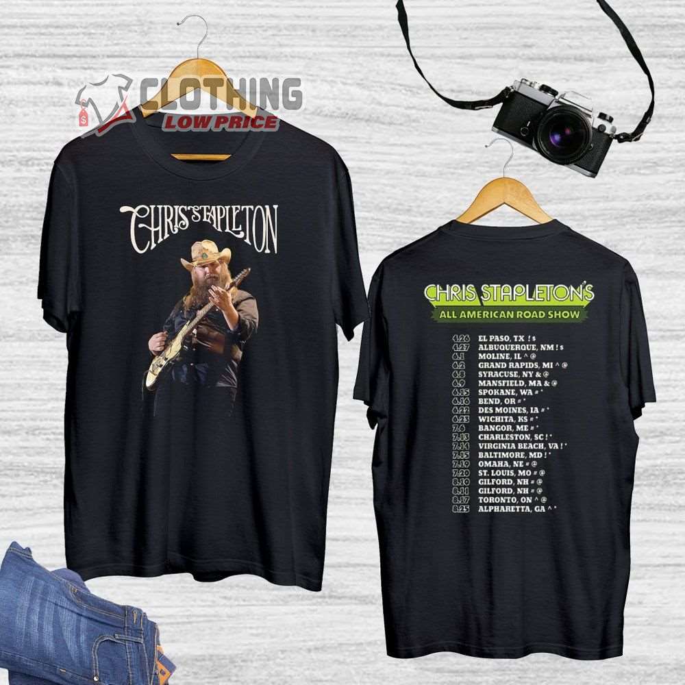 Chris Stapleton All American Road Show Tour 2023 Merch, All American Road Show Tour 2023 Shirt, Chris Stapleton Country Music World Tour 2023 Setlist T-Shirt