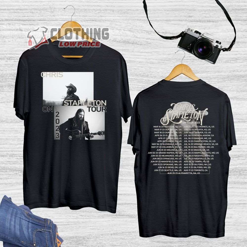 Chris Stapleton On Tour 2023 Merch, Chris Stapleton All American Road Show Tour Shirt, Vintage Chris Stapleton Tour Dates 2023 T-Shirt