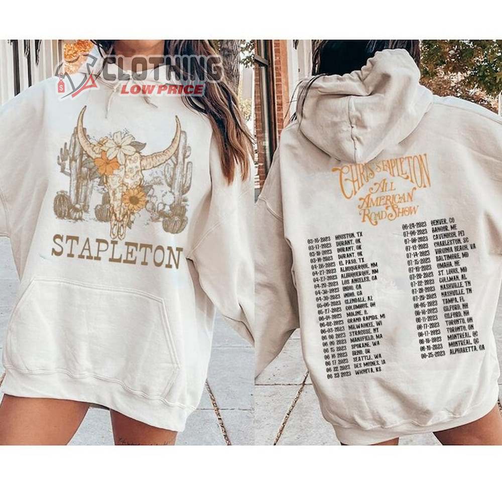 Chris Stapleton Show Tour Dates 2023 Shirt, Chris Stapleton Tour Setlists Tee Shirt, 2023 Chris Stapleton New Album Merch