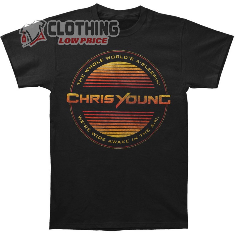 Chris Young 2023 Tour Dates Merch T- Shirt, Chris Young Men's Circle Lines T-shirt, Chris Young Songs List T- Shirt