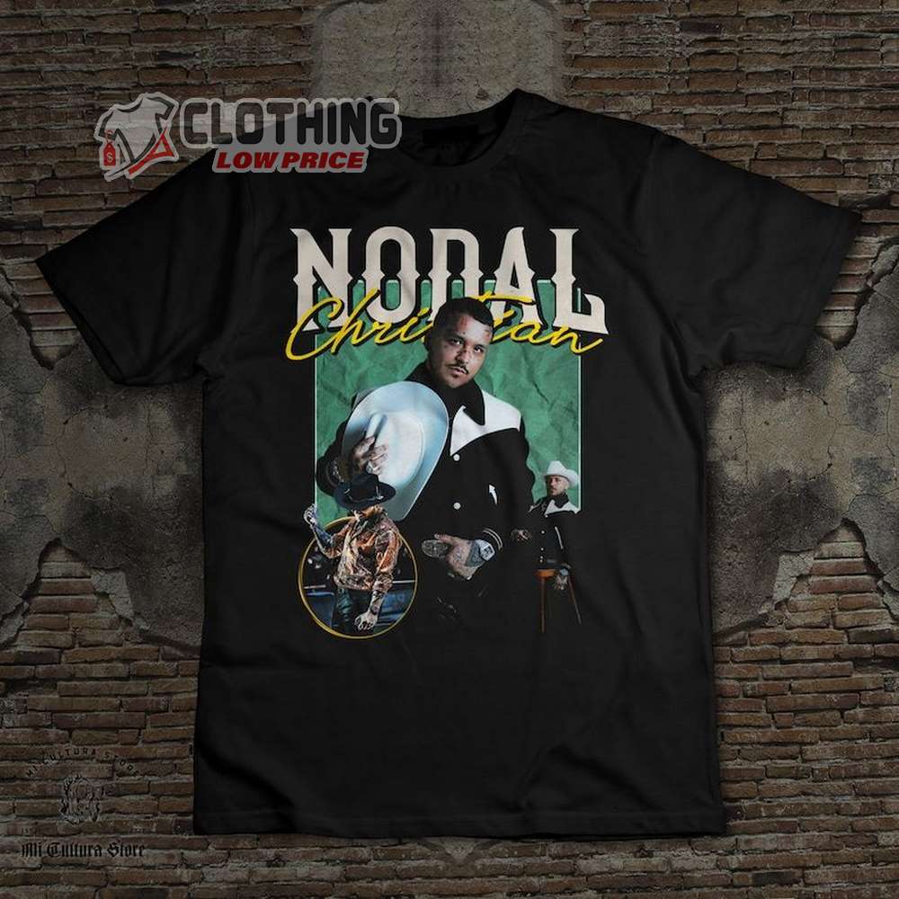 Christian Nodal World Tour 2023 T-Shirt, Vintage Style Look Christian Nodal Forajido Tour 2023 Merch, Latino Regalo Regional Mexican Music Christian Nodal Merch