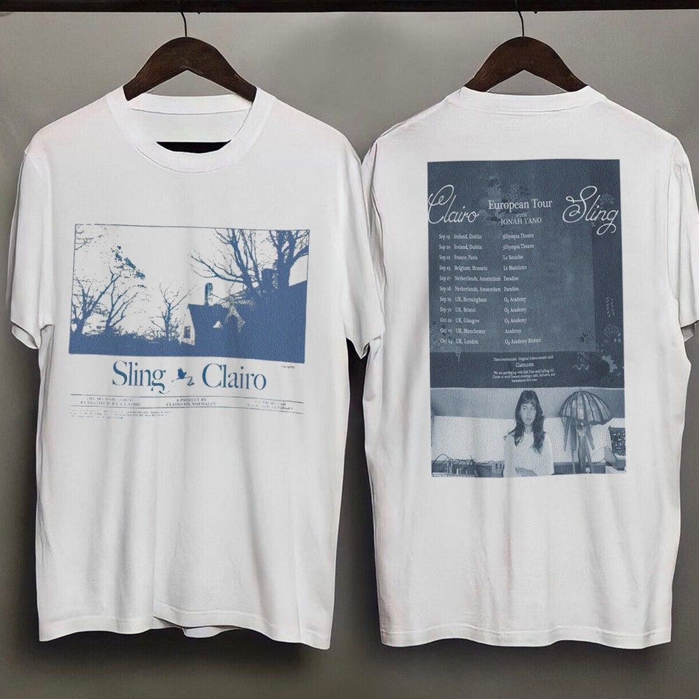 Clairo 2023 Tour Poster Merch, Clairo Europe Tour 2023 Shirt, Clairo World Tour 2023 Setlist T-Shirt