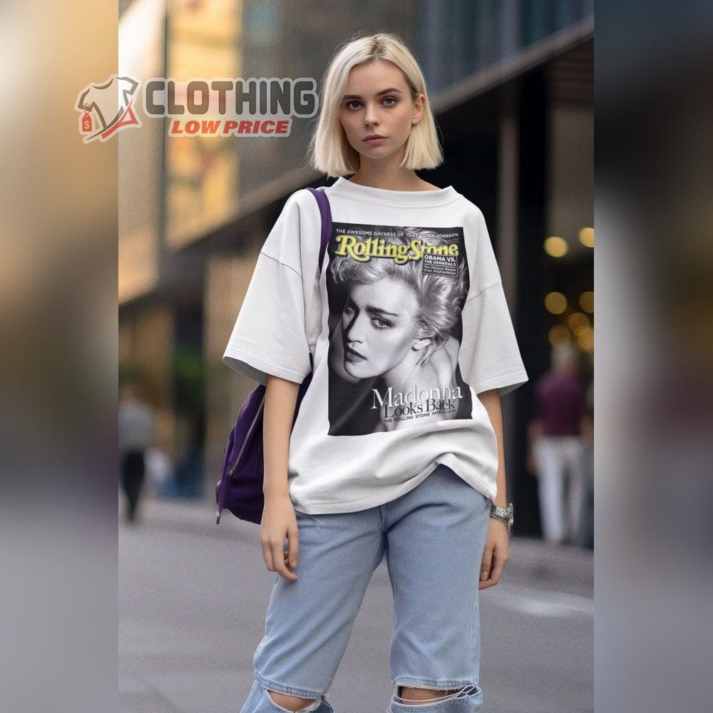 Classic Madonna Rolling Stones Shirt, Madonna Tour 2023 T-Shirt, The Celebration Tour Tee, Madonna 'Queen Of Pop Merch