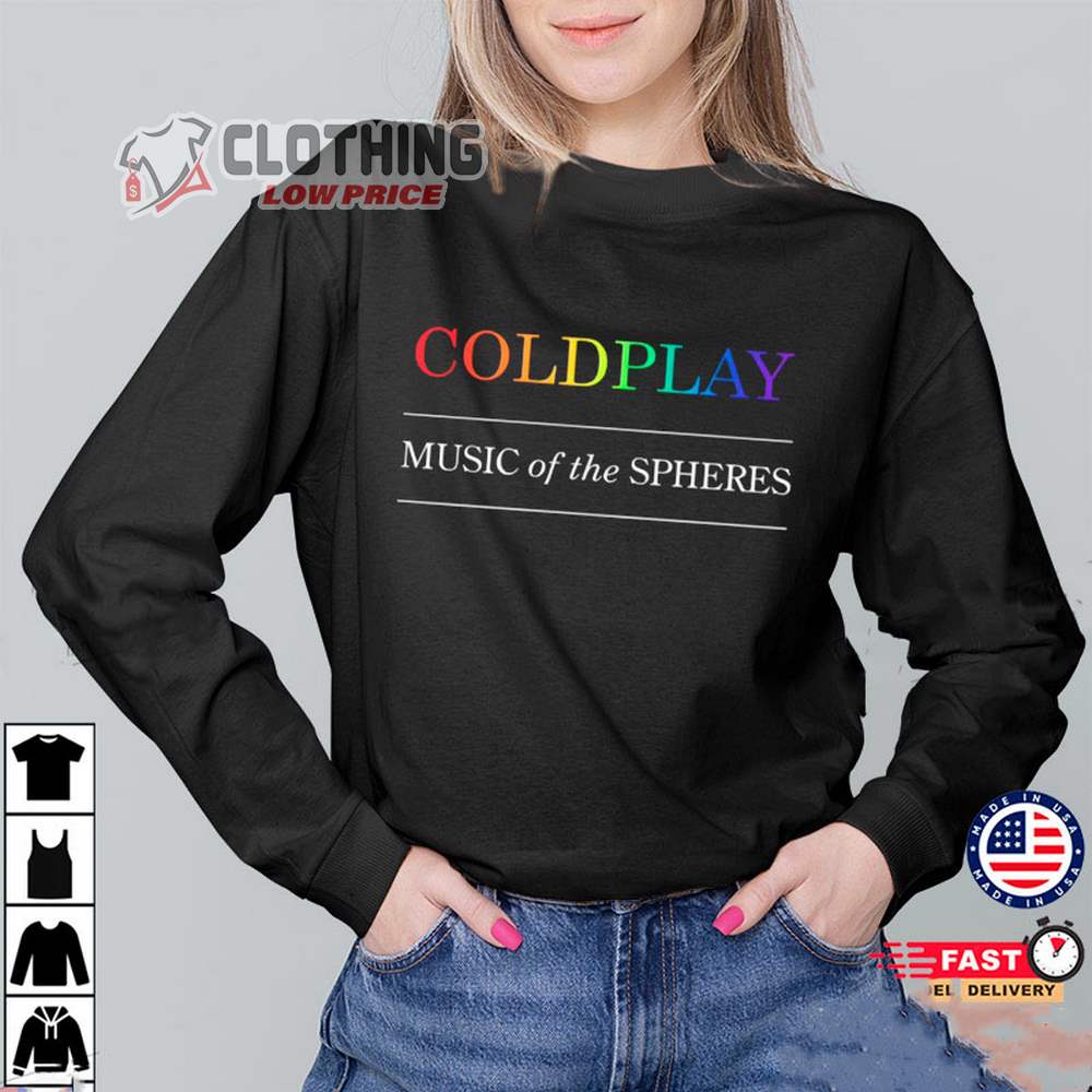 Coldplay Tour 2023 Los Angeles Shirt, Coldplay San Diego 2023 Sweatshirt, Coldplay Music Of The Spheres Tour 2023 Hoodie