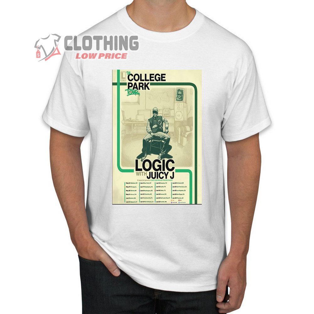 College Park Tour 2023 Setlist Merch, College Park Tour Logic With Juicy J T-Shirt