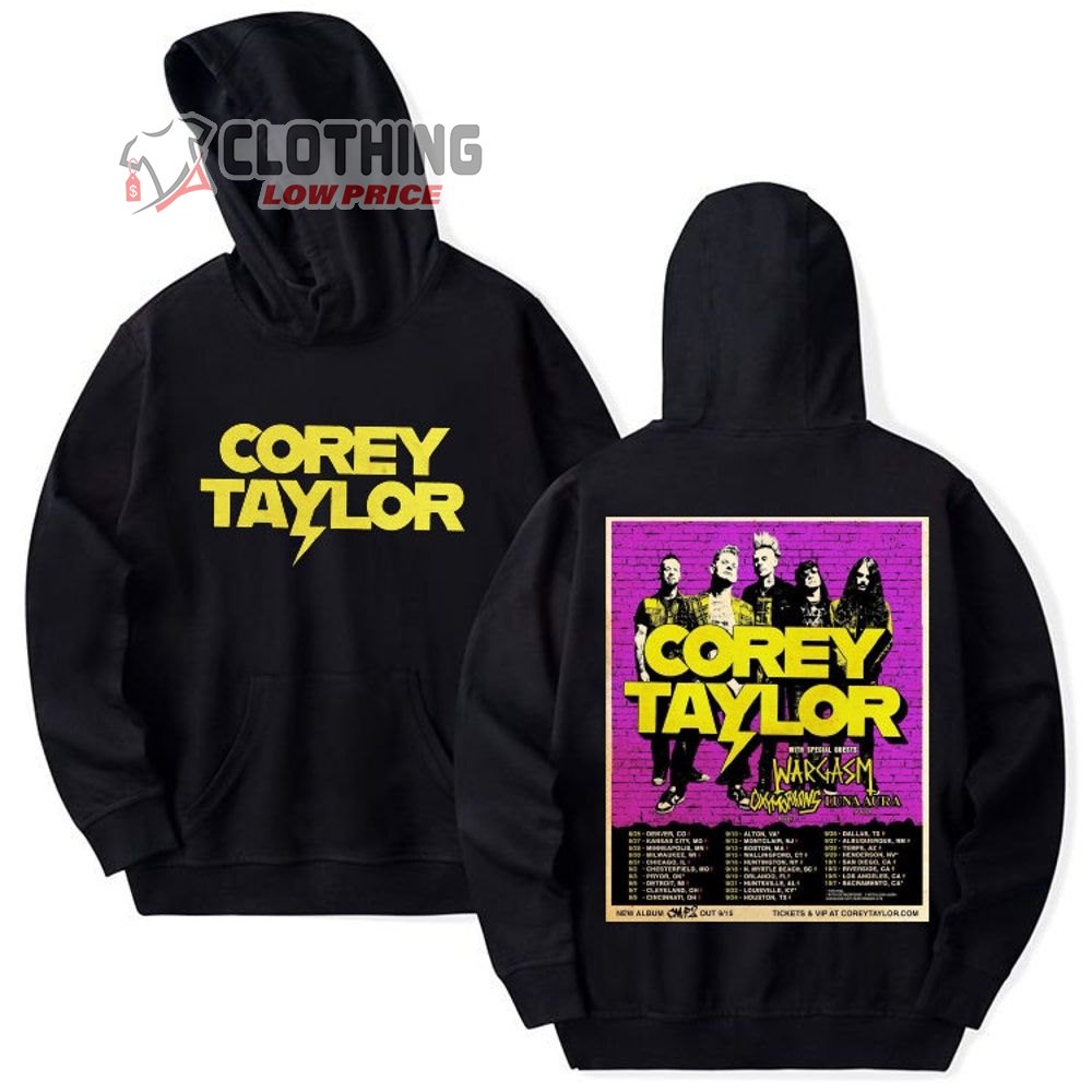 Corey Taylor World Tour 2023 Merch, Corey Taylor American Tour 2023 Shirt, Corey Taylor With Special Guest Hoodie