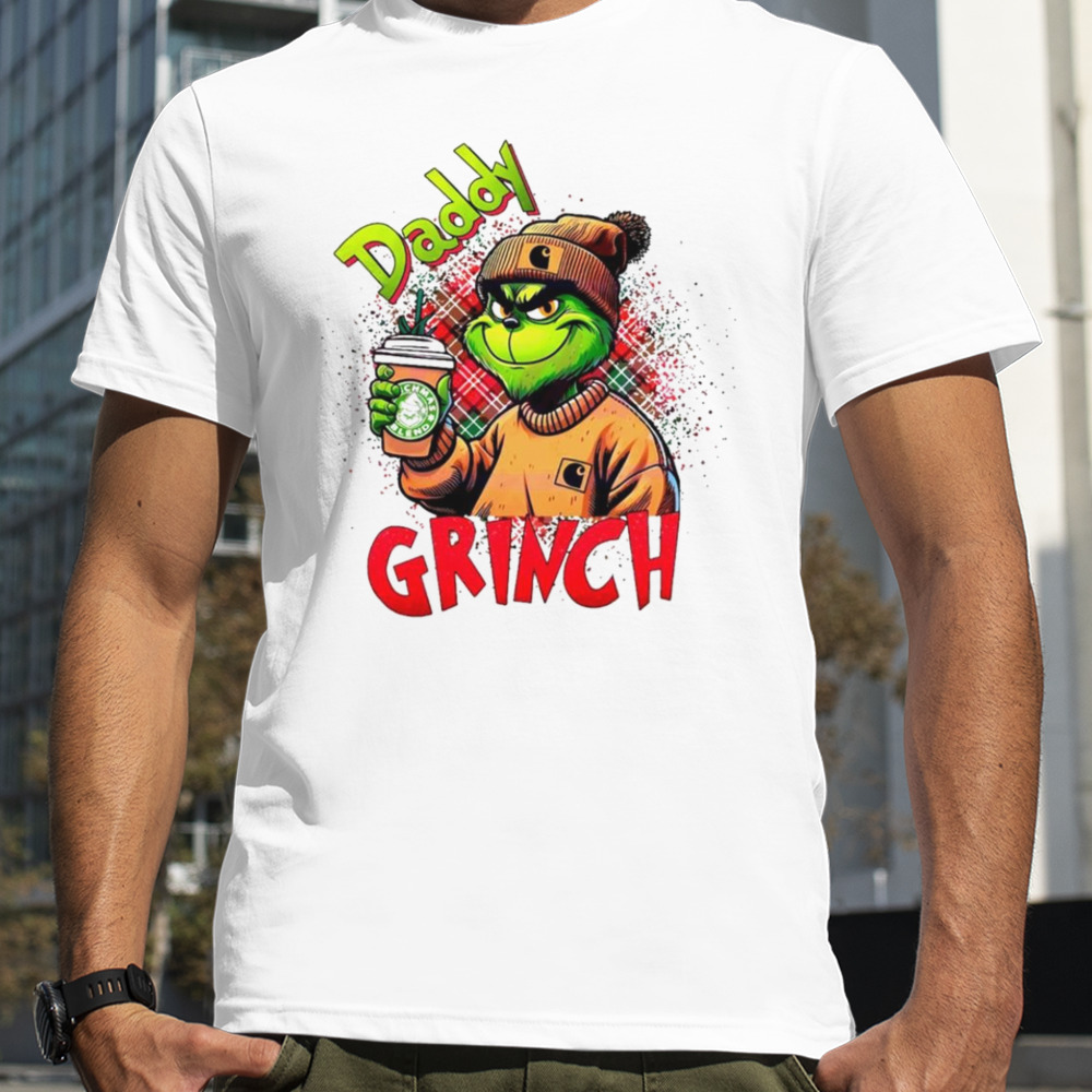 Daddy Grinch leopard Christmas 2023v shirt