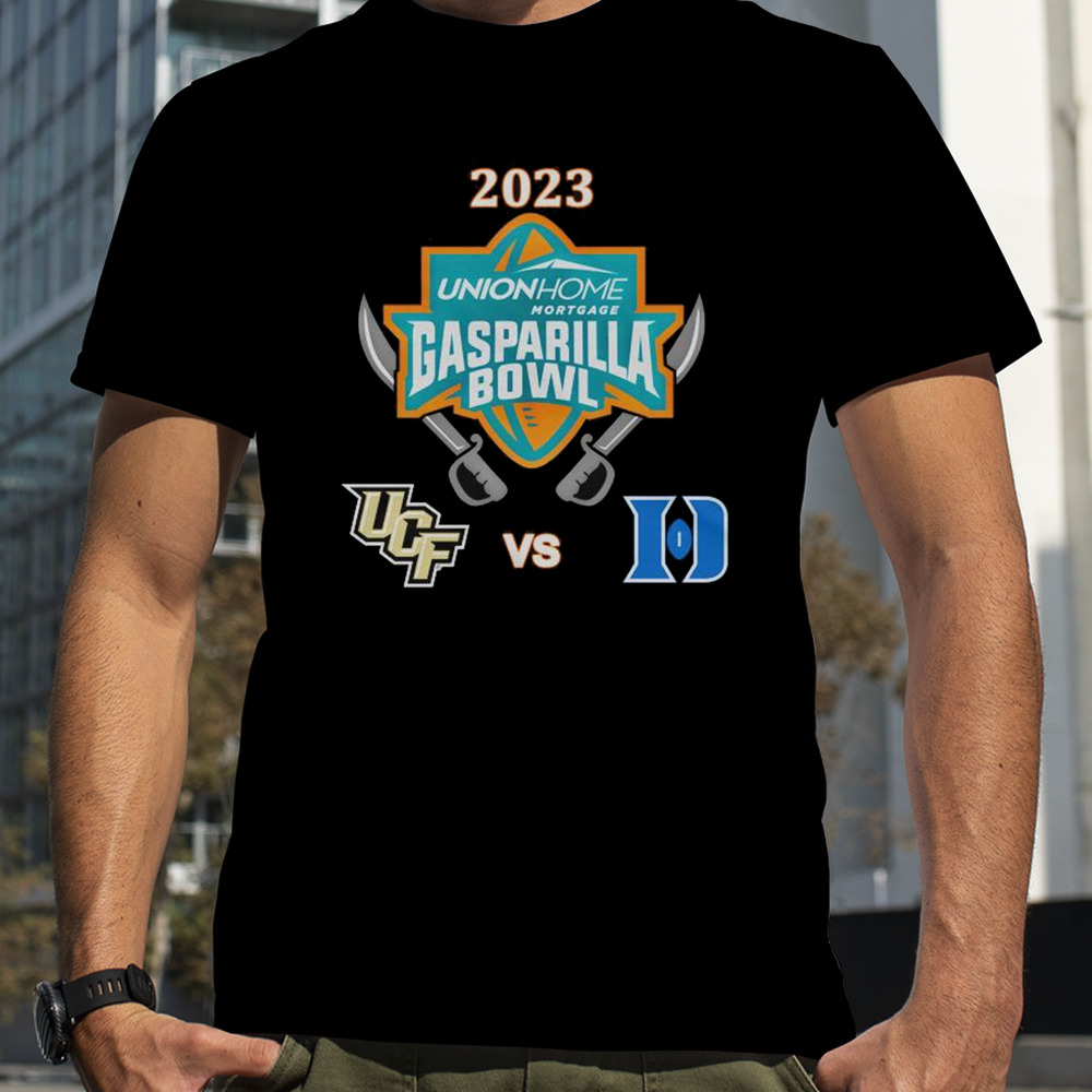 Friday December 22nd 2023 Union Home Mortgage Gasparilla Bowl Duke Blue Devils vs UCF Knights Raymond James Stadium Tampa FL T-Shirt