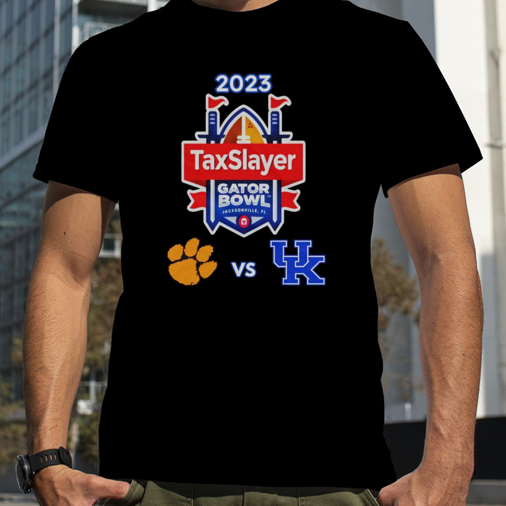 Friday December 29th 2023 TaxSlayer Gator Bowl Clemson Tigers vs Kentucky TIAA Bank Field Jacksonville FL CFB Bowl Game T-Shirt