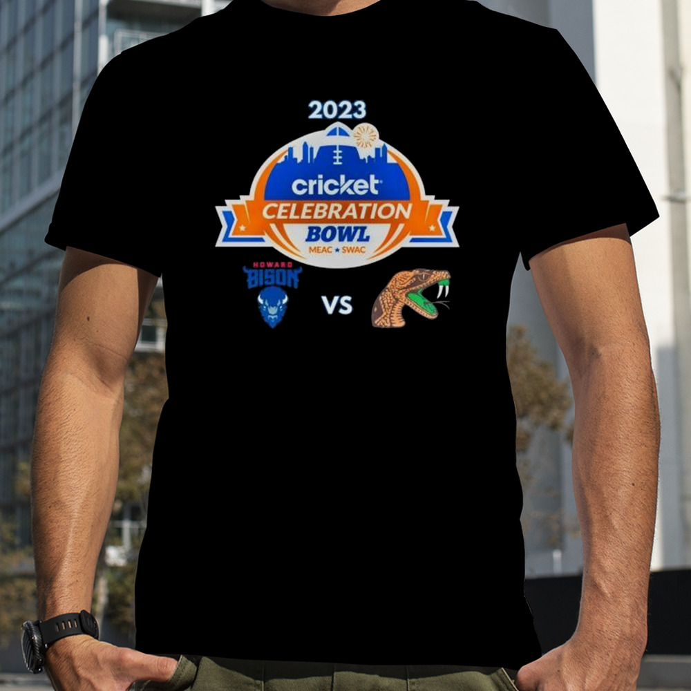 Howard Bison Vs Florida A&M Rattlers 2023 Cricket Celebration Bowl Shirt