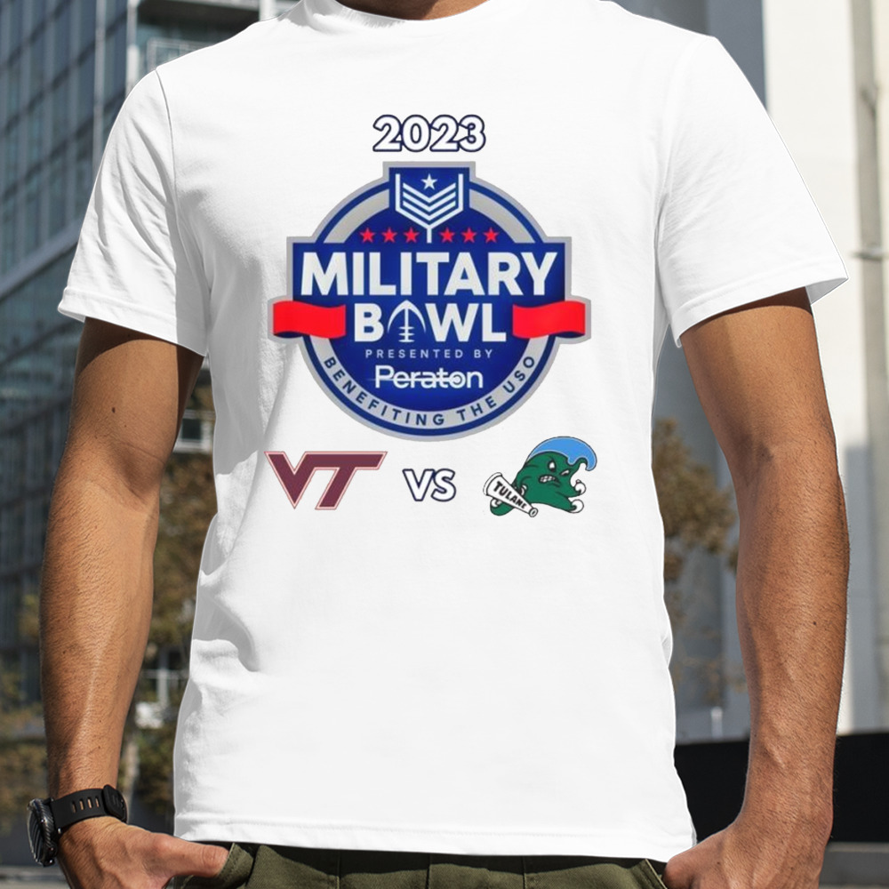 Military Bowl Virginia Tech vs. Tulane Navy-Marine Corps Mem. Stadium Annapolis MD 2023 shirt