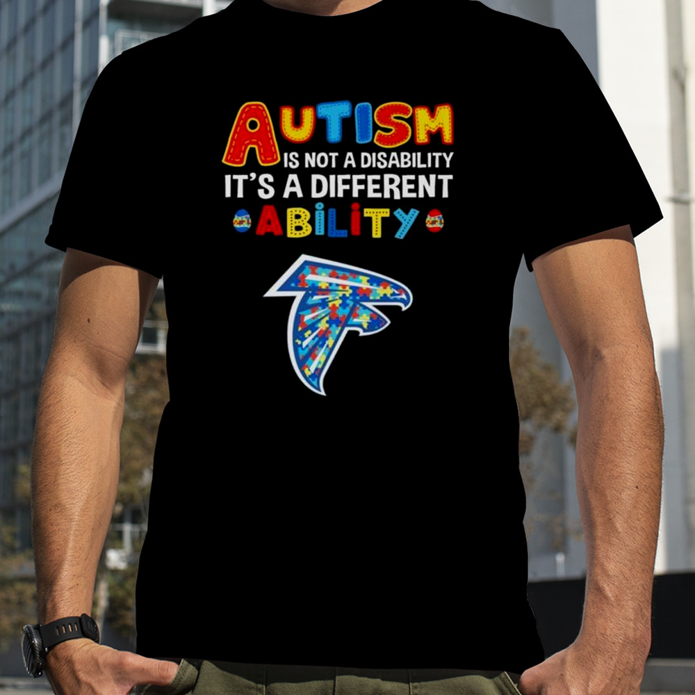 Atlanta Falcons Autism Is Not A Disability It’s A Different Ability Shirt