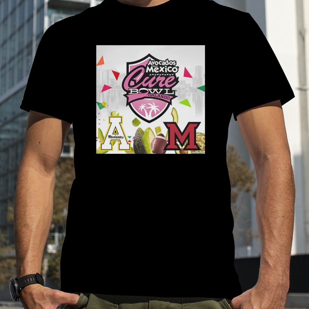 Avocados From Mexico 2023 Cure Bowl Orlando Appalanchian State vs Miami OH Exploria Stadium Orlando FL College Football Bowl Games T-Shirt