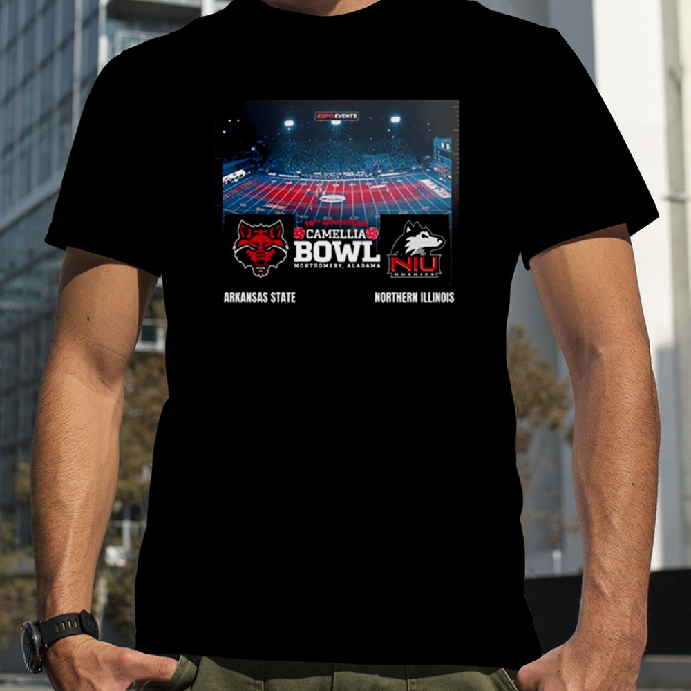 Camellia Bowl 2023 Arkansas State vs Northern Illinois Cramton Bowl Montgomery Alabama College Football Bowl Games T-Shirt