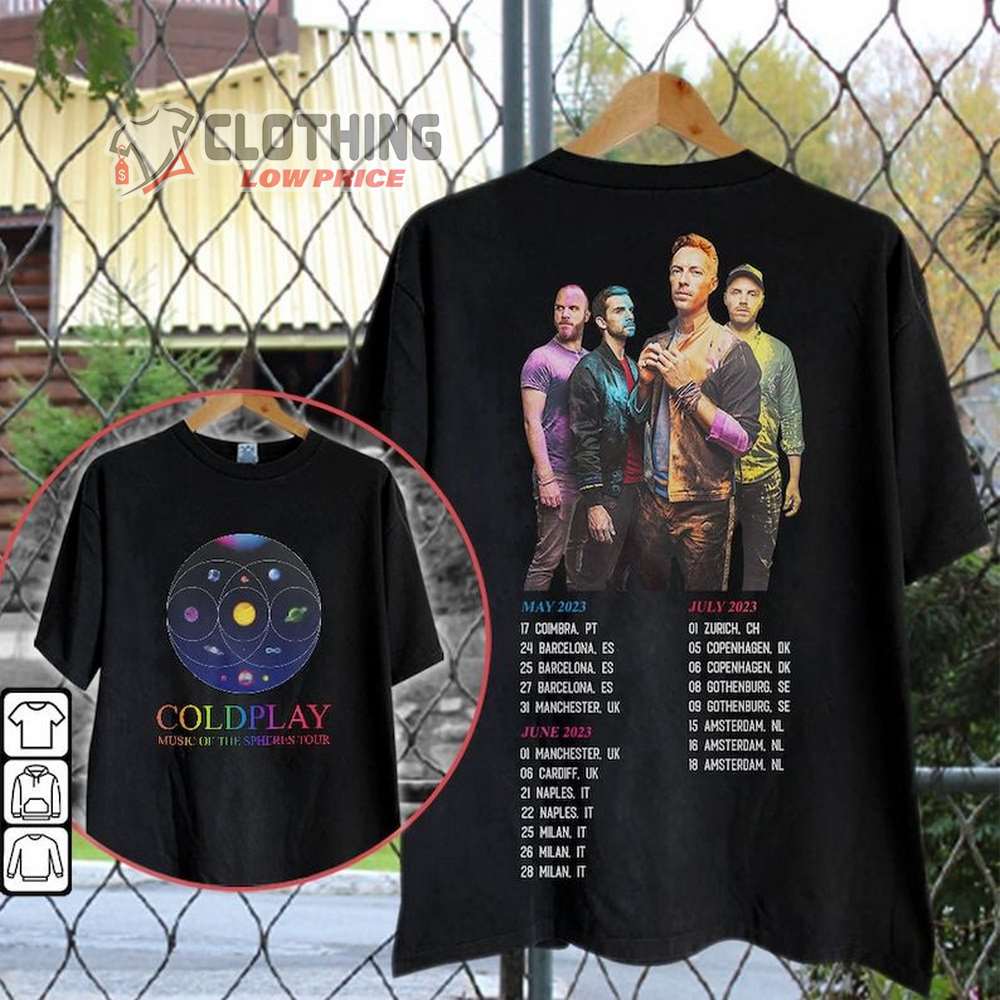 Coldplay Music Of The Spheres World Tour 2023 Thank You For The Memories  Signature Shirt - Limotees