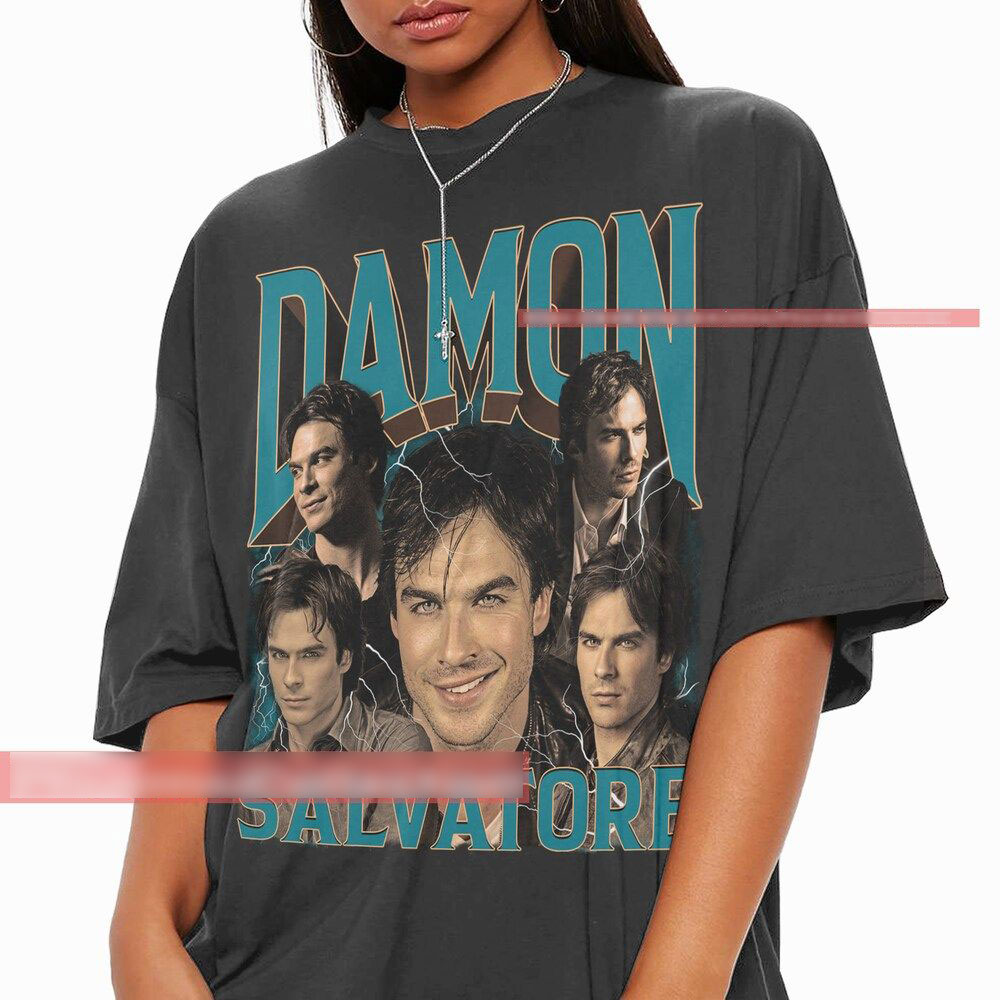 Damon Salvatore Character Movie Ian Somerhalder Tv SeriesT-Shirt