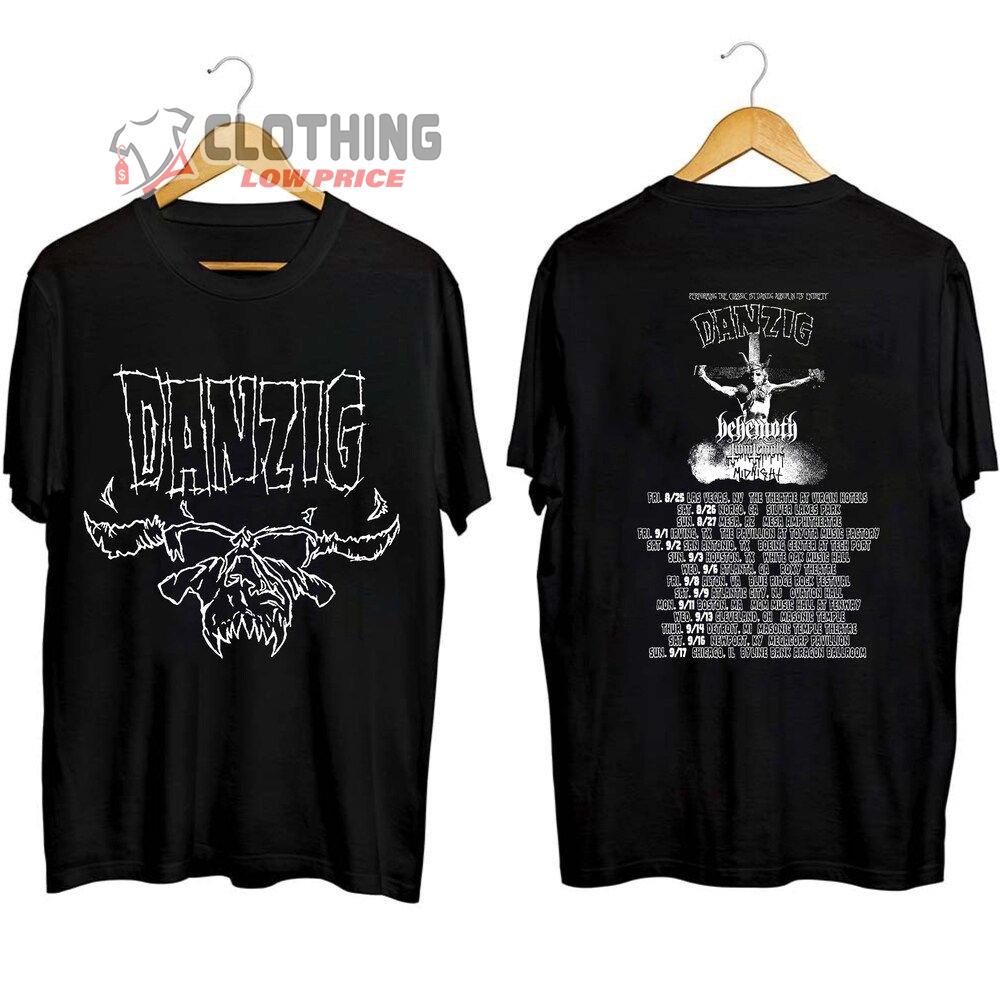 Danzig Band World Tour 2023 Merch, Danzig Band 2023 Concert Shirt, Danzig 2023 Tour Dates T-Shirt