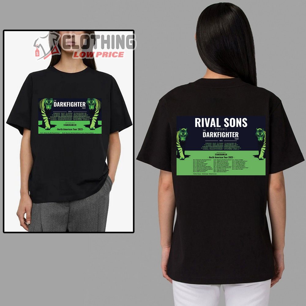 Darkfighter World Tour 2023 Merch, Rival Sons Presents Darkfighter Tour 2023 Shirt Darkfighter Tour 2023 T-Shirt