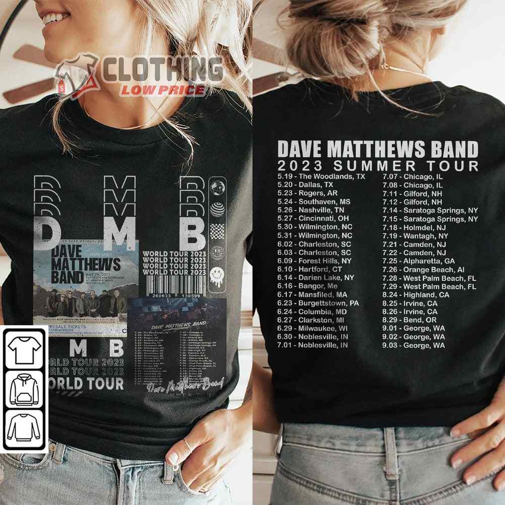 Dave Matthews Band Music Merch, Dave Matthews Band 2023 Summer Tour Shirt, Dave Matthews Band Music North American Album Monsters T-Shirt