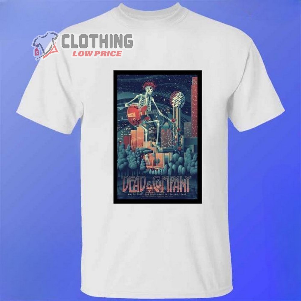 Dead Companny Dallas 2023 Tour Merch, Dead Companny Tour 2023 Poster T-Shirt