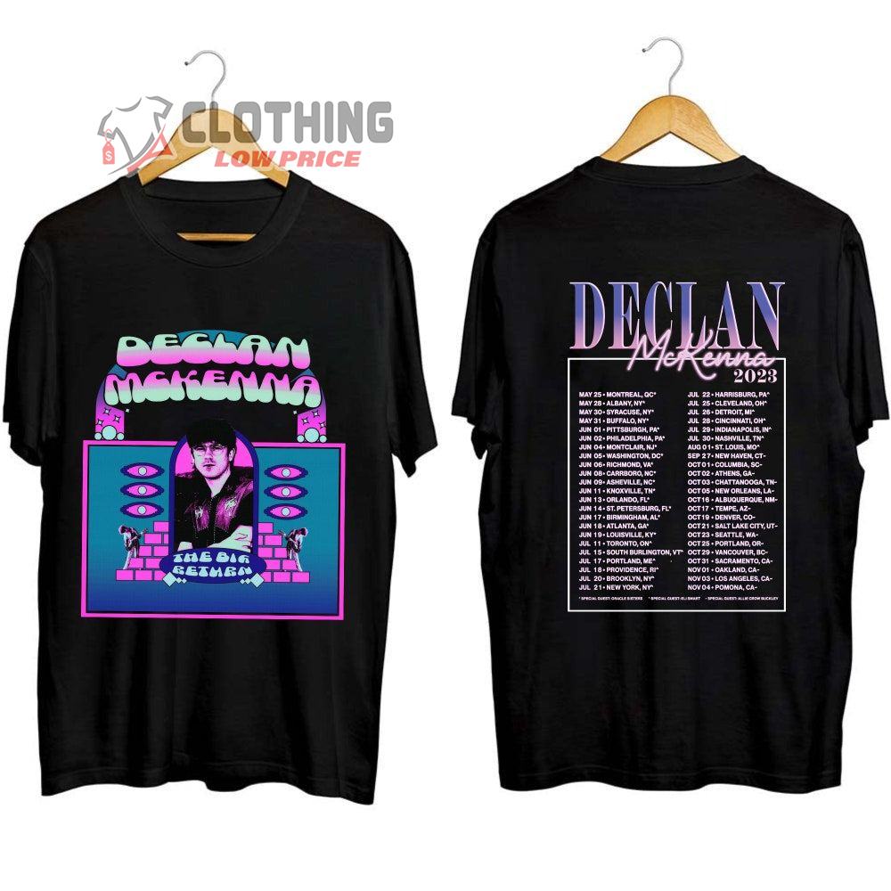 Declan Mckenna Tour 2023 Merch, Declan Mckenna The Big Return 2023 Tour Shirt, Declan Mckenna Tour Dates 2023 Setlist Tee, The Big Return 2023 Concert T-Shirt