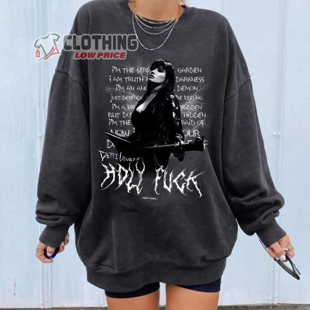 Demi Lovato Holy Fvck Tour Merch Setlist 2022, Demi Lovato Last Tour New York Atlanta Detroit Boston T-Shirt