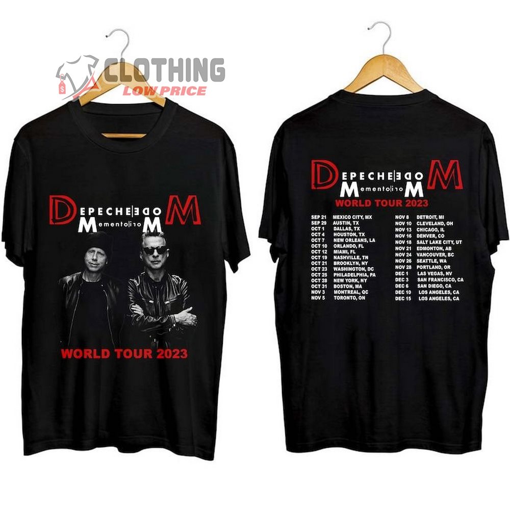 Depeche Mode 2023 Fall Tour Setlist Shirt, Depeche Mode Memento Mori Tour Los Angeles Shirt, Depeche Mode 2023 Concert Shirt, Depeche Mode Band Merch