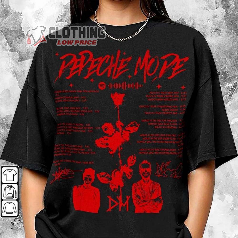 Depeche Mode Violator 12th Singer Shirt, Depeche Mode World Tour 2024 ...