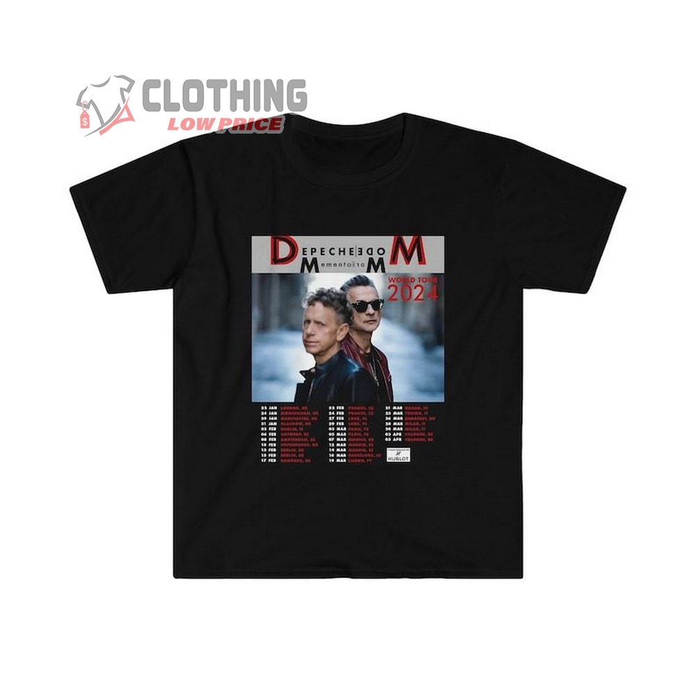 Depeche Mode World Tour 2024 Shirt, Depeche Mode Memento Mori Tour Shirt, Depeche Mode Tour Merch, Depeche Mode Fan Gift