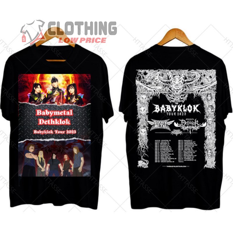 Dethklok Babymetal Tour Hoodie, Babymetal And Dethklok Tour Shirt, Babymetal Hoodie, Babymetal Setlist 2023 Hoodie