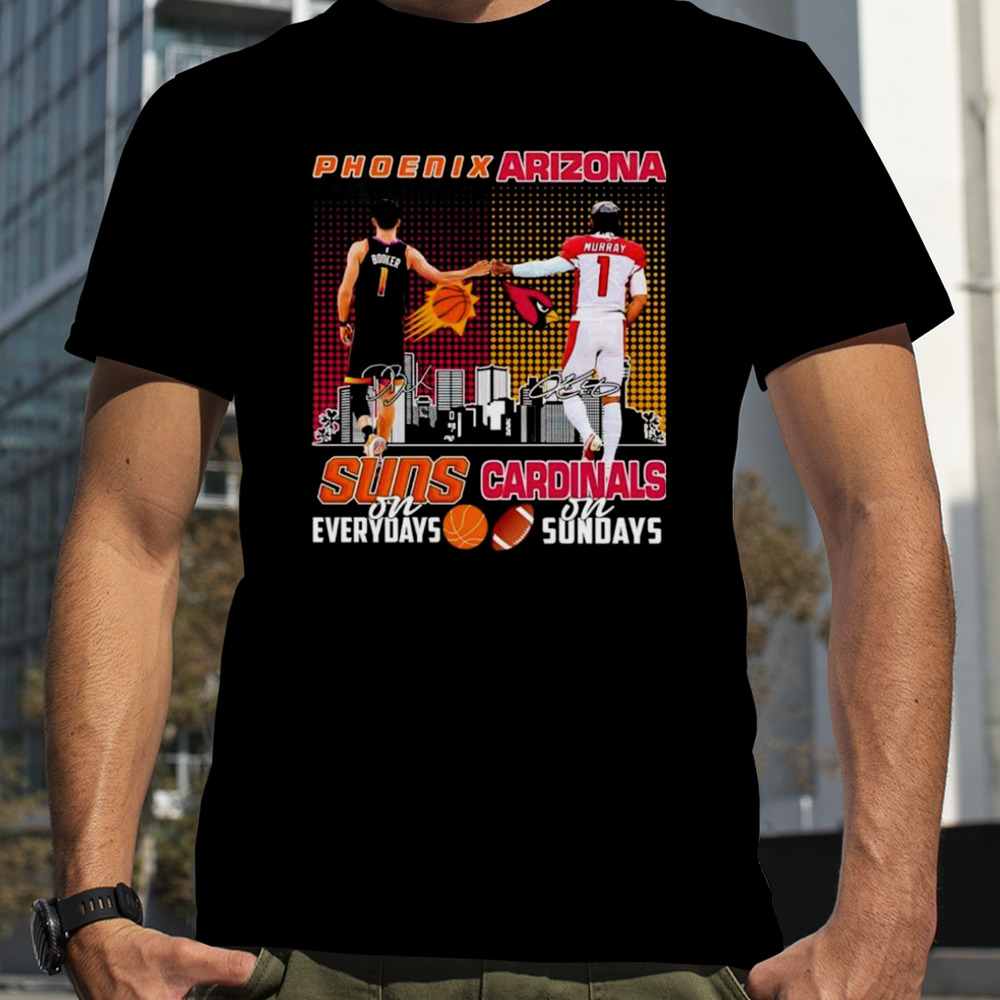 Devin Booker Phoenix Suns On Saturdays Kyler Murray Arizona Cardinals On Sundays T-Shirt