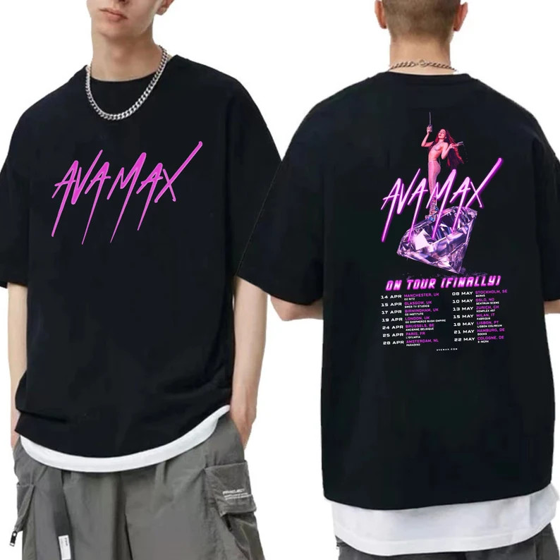 Diamonds And Dancefloors 2023 Tour Merch, Ava Max Concert 2023 Shirt Ava Max On Tour Finally T-Shirt