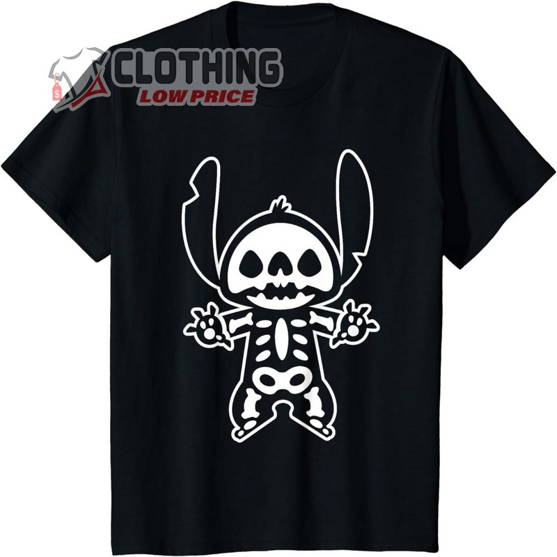 Disney Stitch Halloween Skeleton T-Shirt