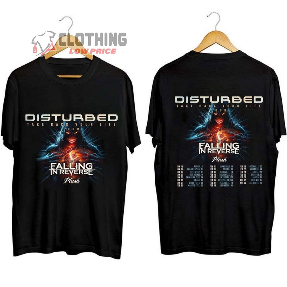 Disturbed 2024 Tour Las Vegas T-Shirt, Disturbed Band Take Back Your Life Shirt, Disturbed 2024 Concert Shirt, Disturbed Band Merch