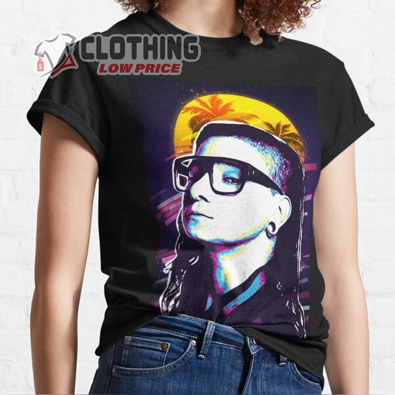 Dj Skrillex New Album T-Shirts, Skrillex Red Rocks 2023 Tour Merch, Skrillex Band Tee