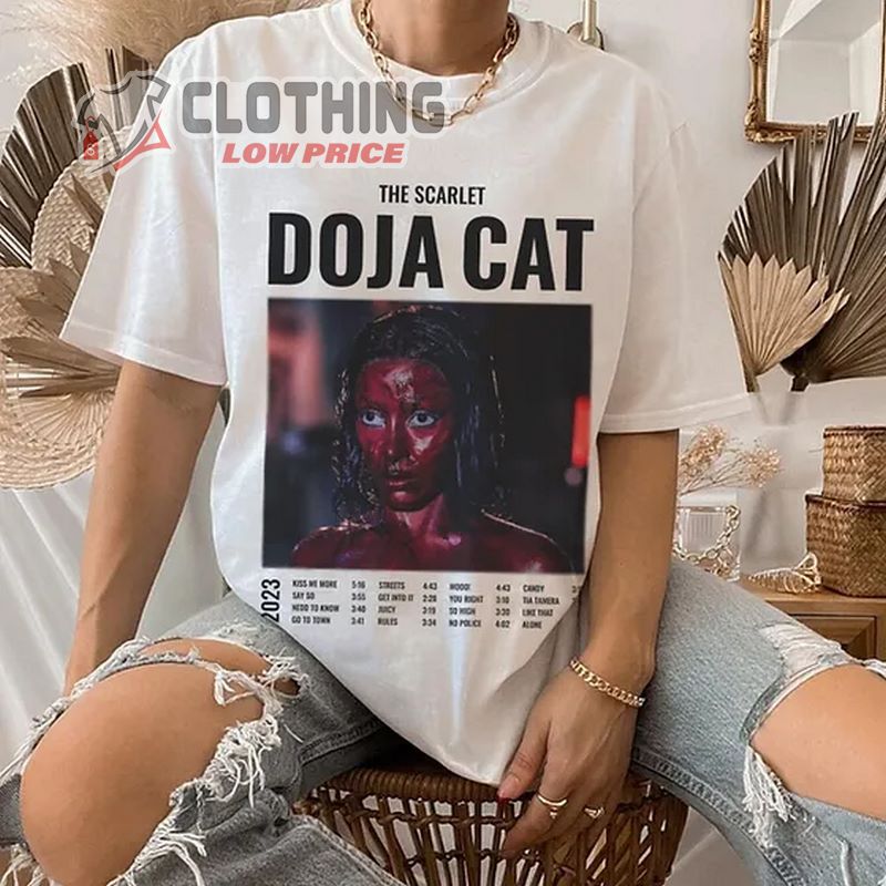 Doja Cat Tour Shirt, Doja Cat Attention The Scarlet Tour T- Shirt, Doja Cat Concert T- Shirt, Doja Cat Tour Tickets Merch