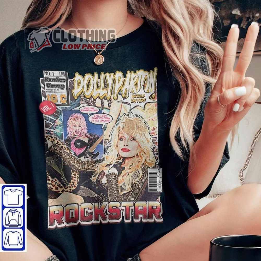 Dolly Parton Retro T-Shirt, Dolly Parton Music Shirt, Dolly Parton Trending Tee, Dolly Parton Rockstar Fan Gift