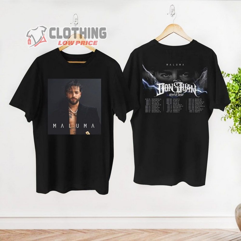 Don Juan Tour Maluma Shirt, Graphic Maluma North American Tour 2023 Shirt, Maluma Fan Gift Shirt, Maluma Concert Merch, Tour 2023 Shirt